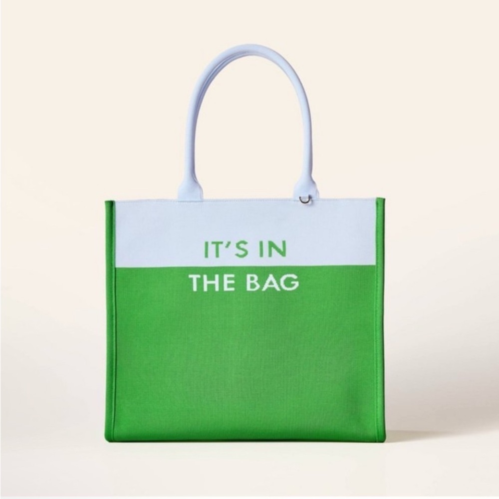 kate spade x Target Colorblock Knit Tote Green / Blue NWT